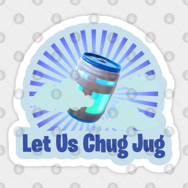chug jug with you pro gamer pc console funny meme joke shirt leviathan like song Sticker by BoneDryFunnies